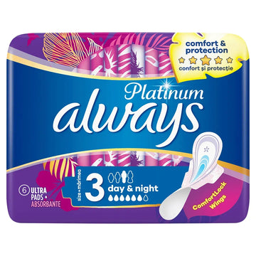 Always Platinum Day & Night Σερβιέτες 6 τεμάχια